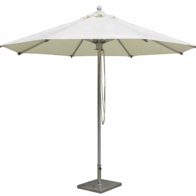 High Quality Garden Patio Aluminum Center Pole Umbrella for Hotel Deck Poolside